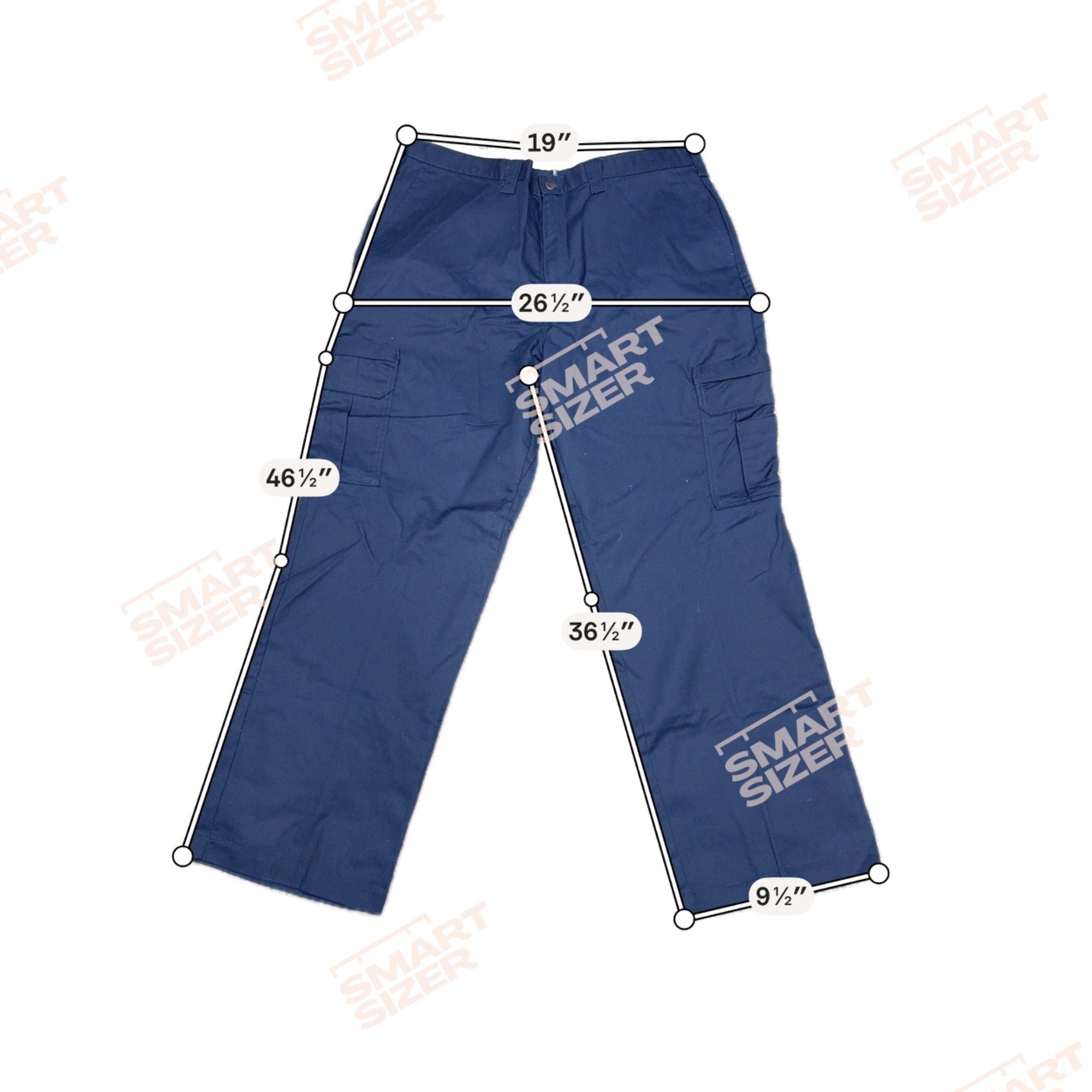Dickies Mens 40X32 Navy Blue Cargo Work Pants NEW With Tags Durable Blend Cotton