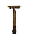 Vtg 1920's Gillette Old Safety Razor Open Comb Brass Ball End Gold Tone Original