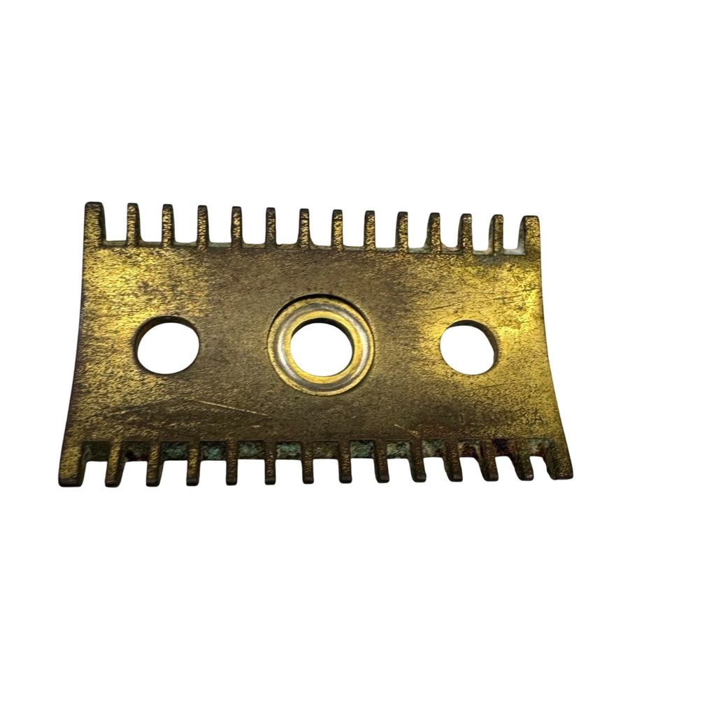 Vtg 1920's Gillette Old Safety Razor Open Comb Brass Ball End Gold Tone Original