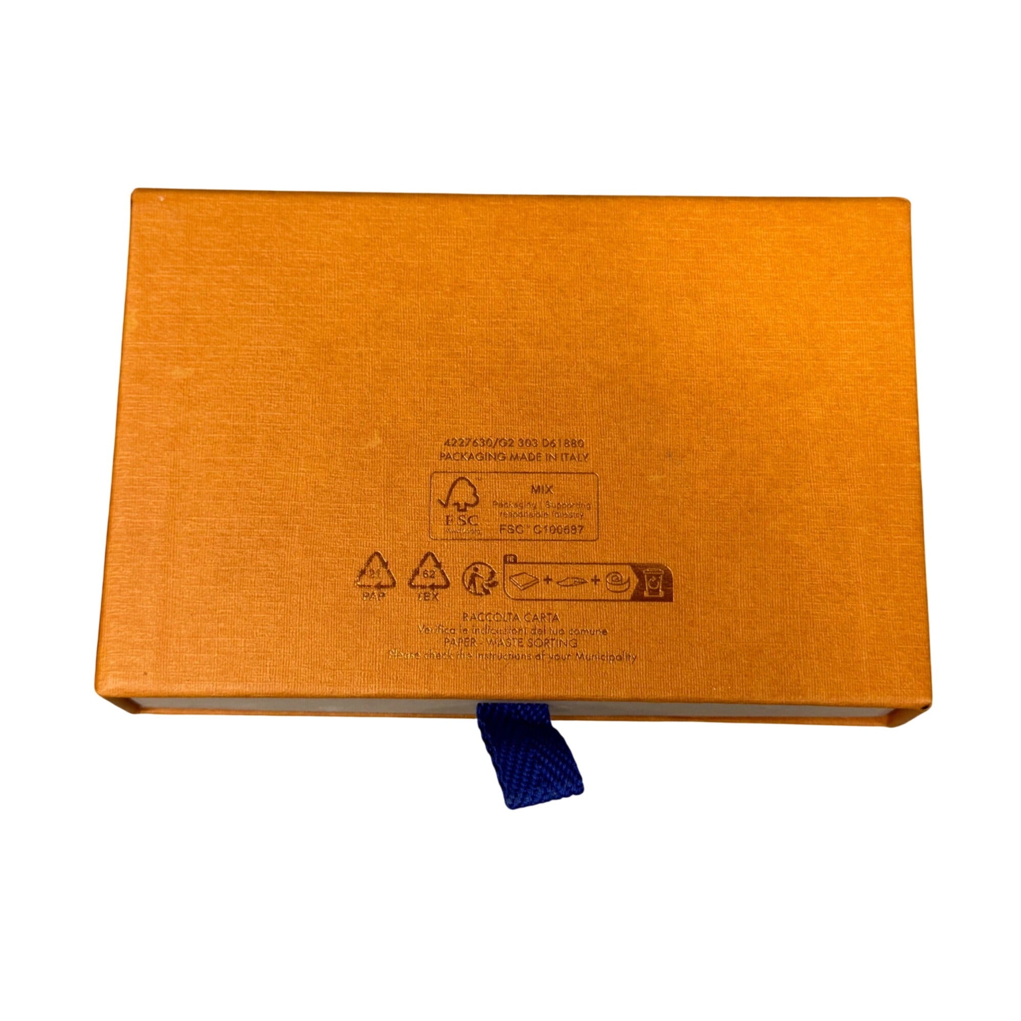 Louis Vuitton Orange Gift Box Wallet Scarf Clutch Set With Dust Bag 6.5x4x1.5