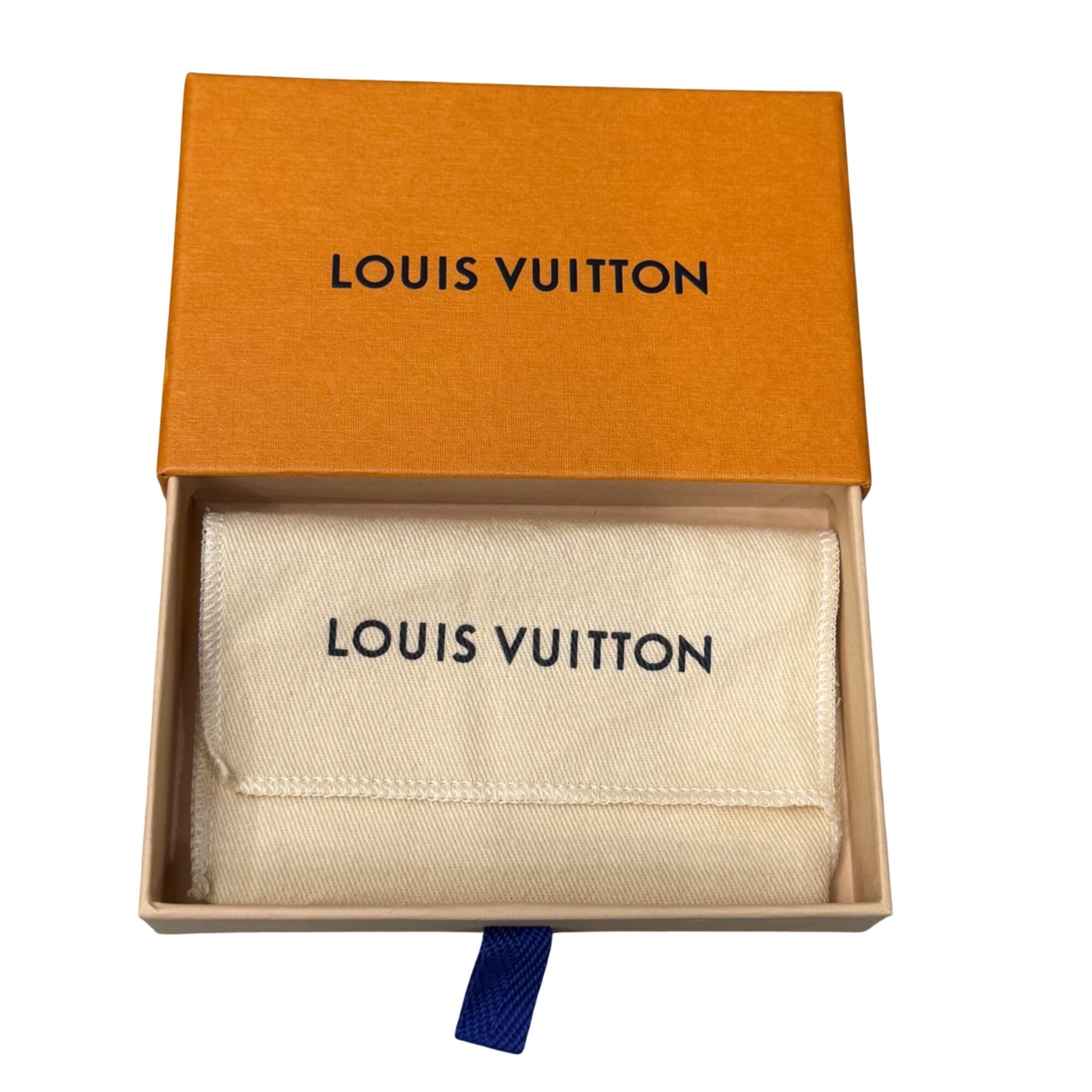 Louis Vuitton Orange Gift Box Wallet Scarf Clutch Set With Dust Bag 6.5x4x1.5