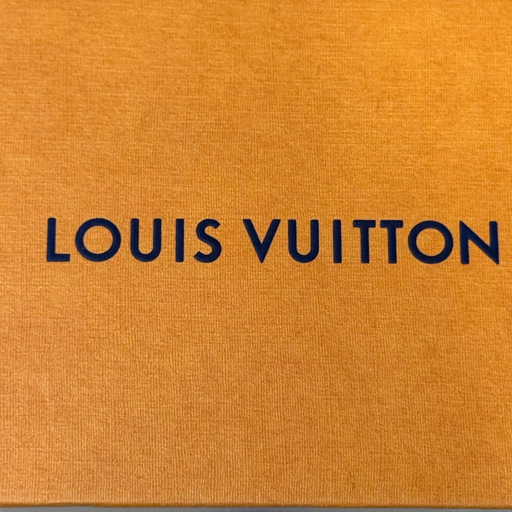 Louis Vuitton Orange Gift Box Wallet Scarf Clutch Set With Dust Bag 6.5x4x1.5