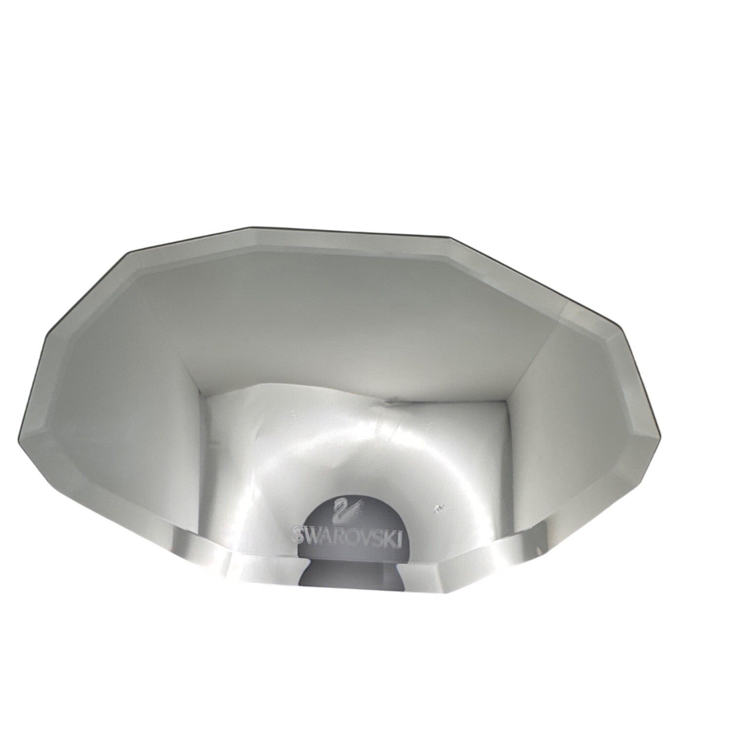 Swarovski Octagonal Crystal Display Mirror Large 10X6 Elegant Faceted Design SEE