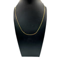 Vintage 14K Gold Italian Herringbone Chain Necklace 19" Long 2.94g Estate Find