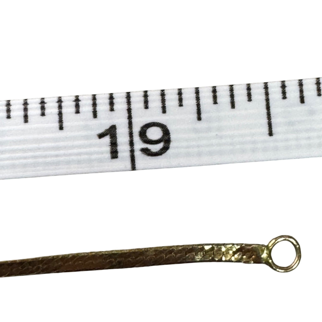 Vintage 14K Gold Italian Herringbone Chain Necklace 19" Long 2.94g Estate Find