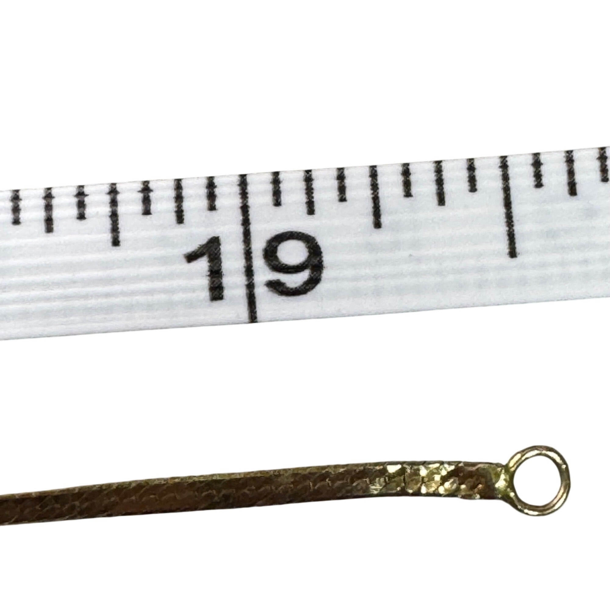 Vintage 14K Gold Italian Herringbone Chain Necklace 19" Long 2.94g Estate Find