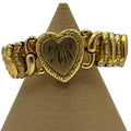 Antique Gold Filled American Queen Sweet Heart Locket Expandable Bracelet WWII