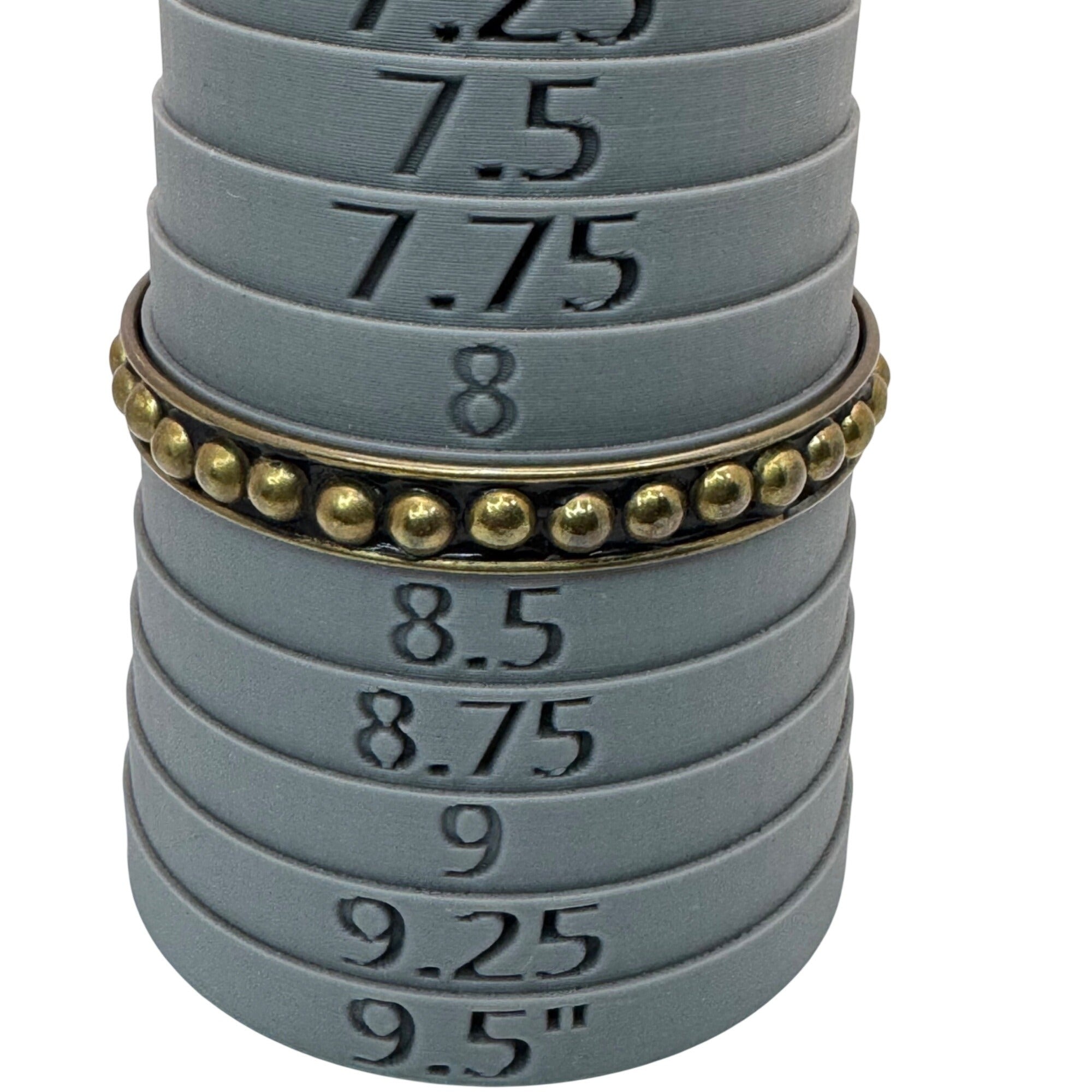 Set Of 4 Brass MCM Brutalist Lot Studded Bangles 7.75-8.25" Boho Stacking