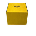 Fendi Yellow Jewelry Gift Box Bracelet Ring Necklace Interior Cushion 3x3x2.5