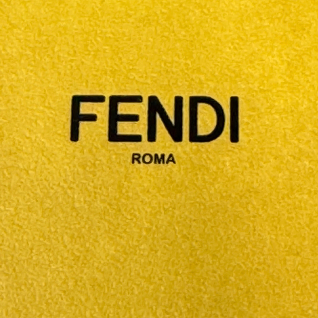 Fendi Yellow Jewelry Gift Box Bracelet Ring Necklace Interior Cushion 3x3x2.5