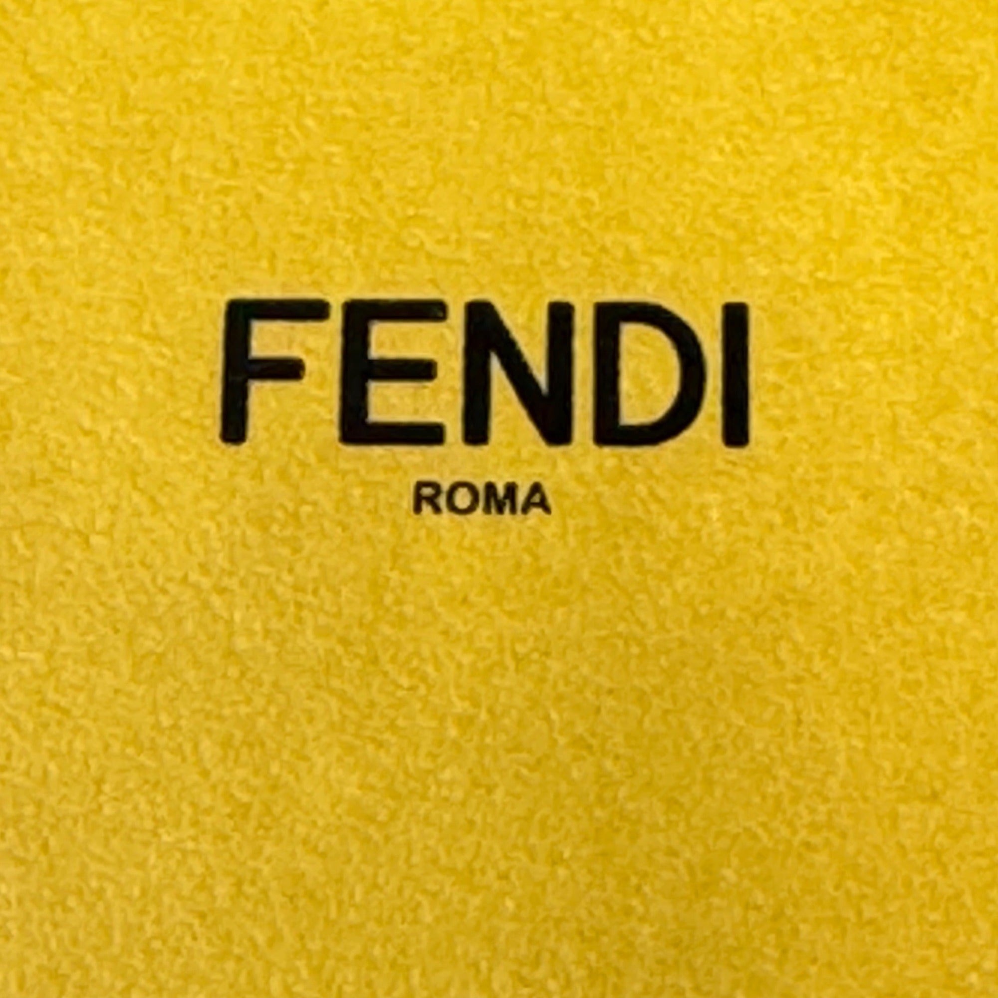 Fendi Yellow Jewelry Gift Box Bracelet Ring Necklace Interior Cushion 3x3x2.5
