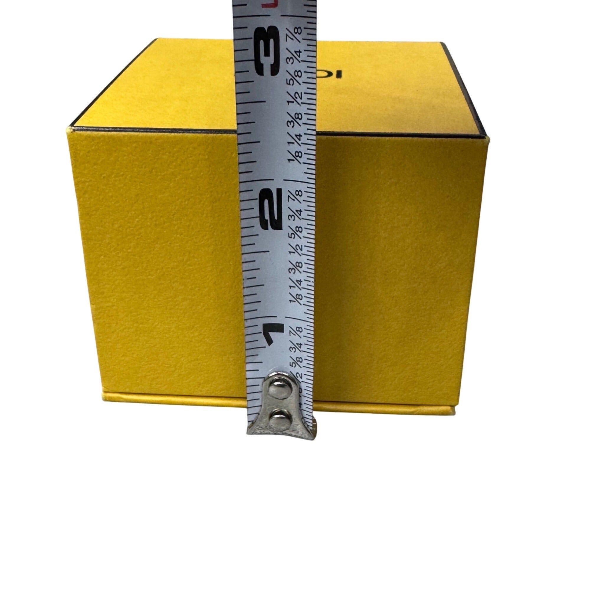 Fendi Yellow Jewelry Gift Box Bracelet Ring Necklace Interior Cushion 3x3x2.5