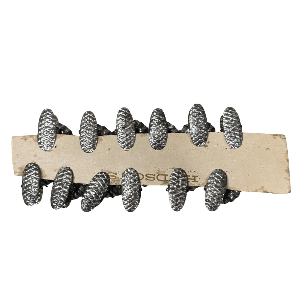 Vintage Metal Christmas Tree Candle Clip Holders Lot Of 12 Silver Tone Pinecone