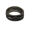 Handcrafted Solid 925 Sterling Silver Barbed Wire Biker Rocker Punk Ring 6.5