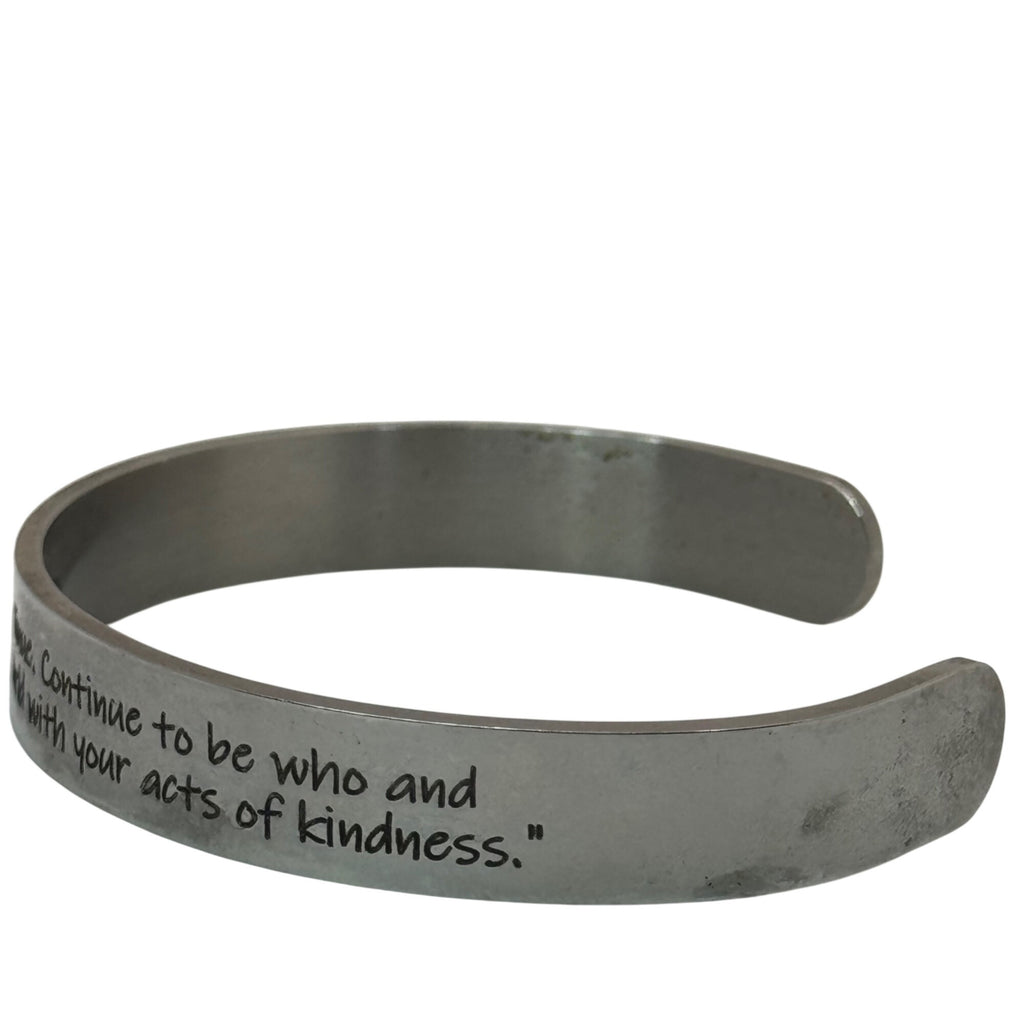 Inspirational Sterling Silver Bangle Bracelet Quote You Can Do Anything Gift 19g