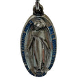 CREED 925 Sterling Silver Antique Art Deco St Mary Miraculous Medal Pendant 1830