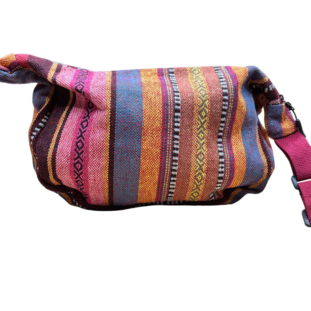 Hippie Boho Reggae Jamaican Style Colourful Stitched Cross Body Hip Adjustable