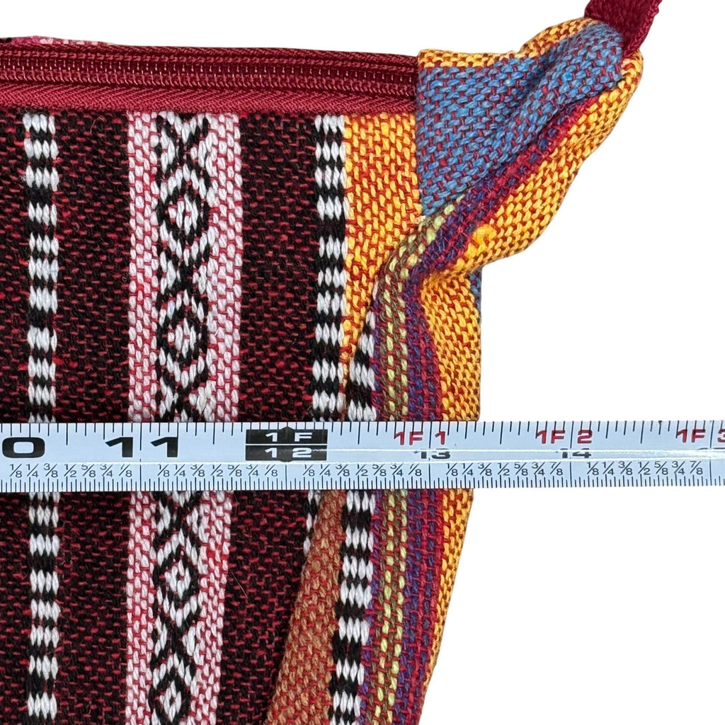 Hippie Boho Reggae Jamaican Style Colourful Stitched Cross Body Hip Adjustable