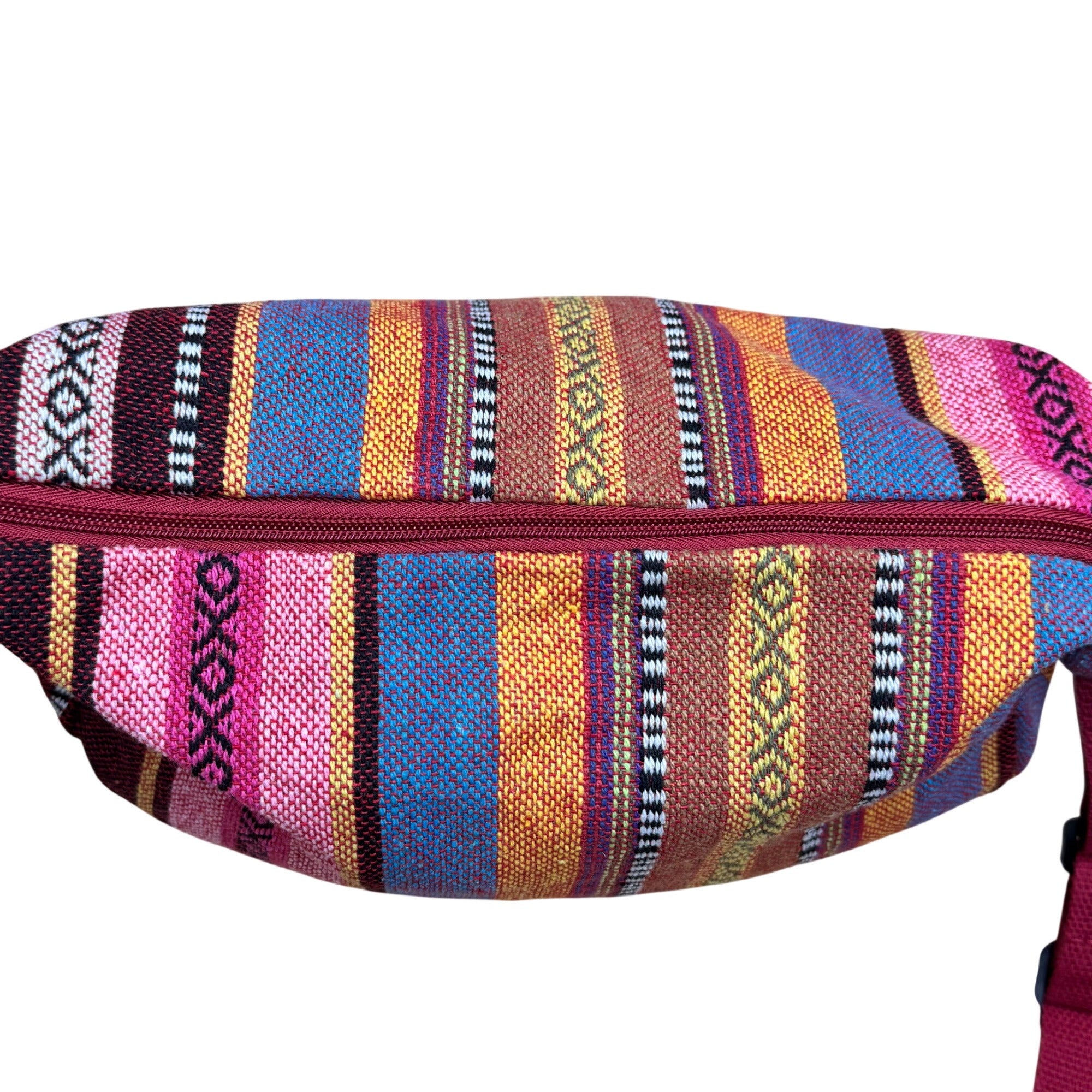 Hippie Boho Reggae Jamaican Style Colourful Stitched Cross Body Hip Adjustable