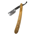 Vintage Bicycle Race Straight Razor Ornate Wooden Handle H Boker Germany 6.5"