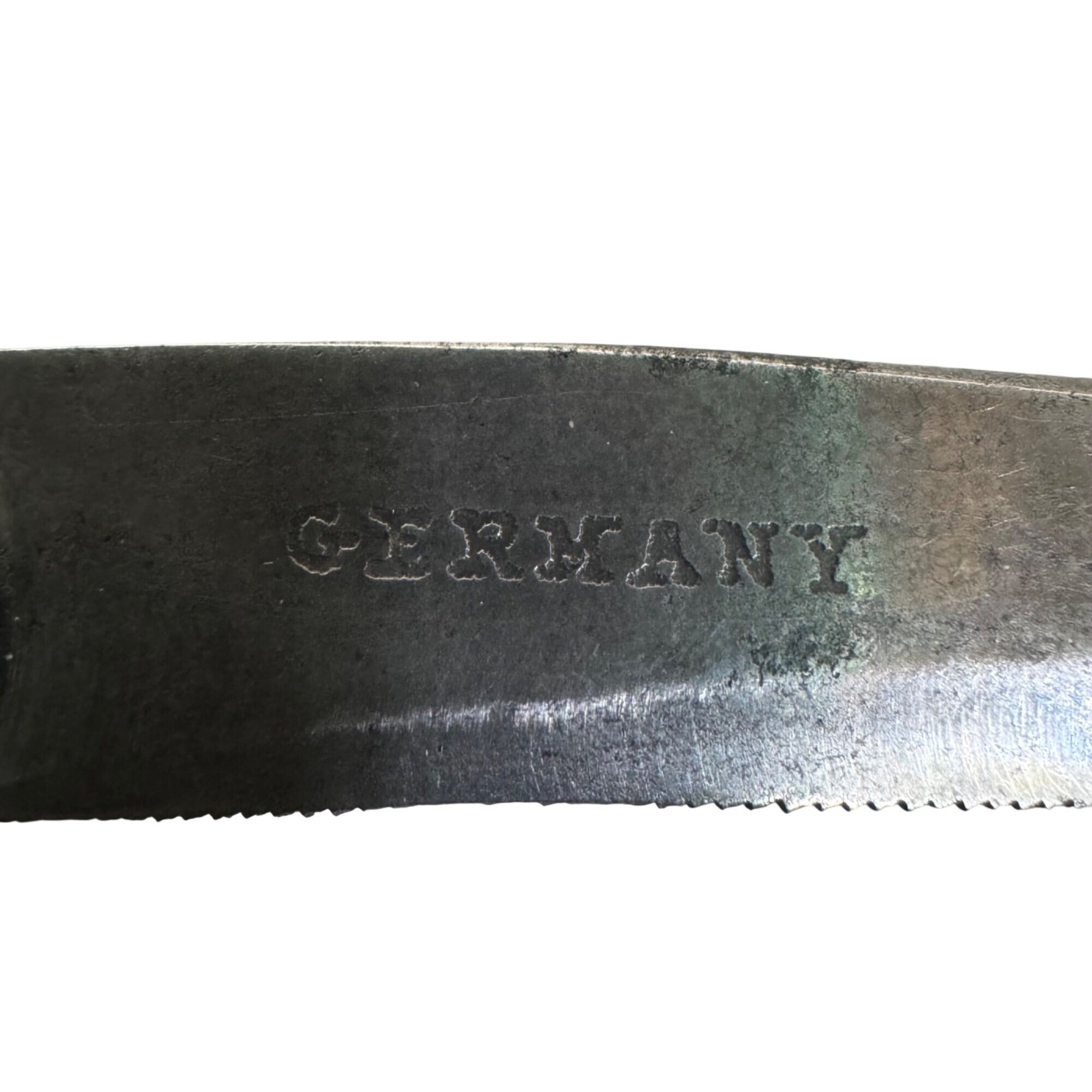 Vintage Bicycle Race Straight Razor Ornate Wooden Handle H Boker Germany 6.5"