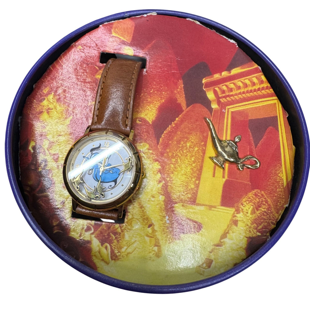 Disney Aladdin Limited Edition Fossil Watch Original Box & Collectible Tin READ