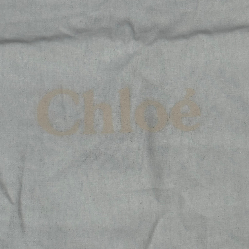 Chloé White Cotton Drawstring Dust Bag 13x25 Extra Large Shoes Boots Accessories