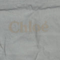 Chloé White Cotton Drawstring Dust Bag 13x25 Extra Large Shoes Boots Accessories