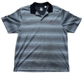 Alabama Crimson Tide Cutter & Buck Mens XL CB DryTec Polo Shirt Gray Striped