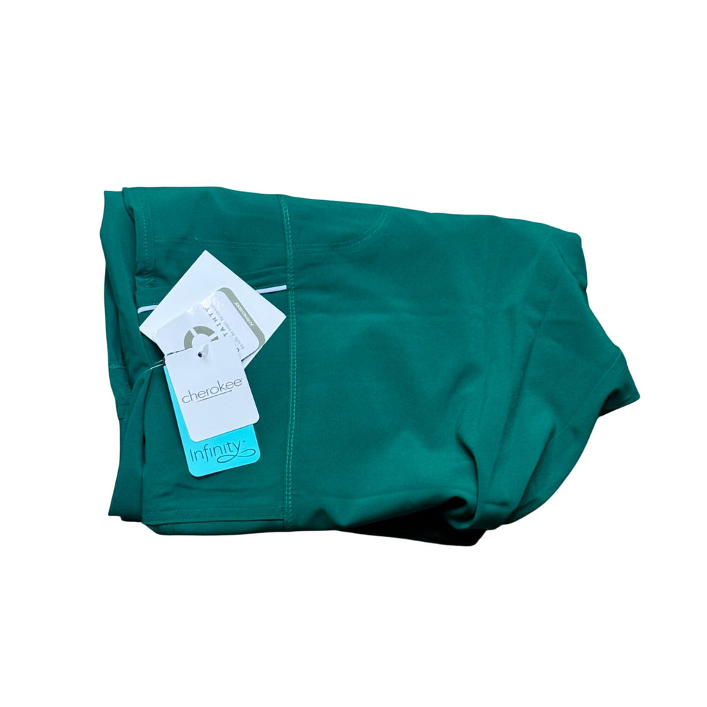 Cherokee Infinity Petite 2XL Scrub Pants Green  Joggers Elastic Ankle NEW w Tags