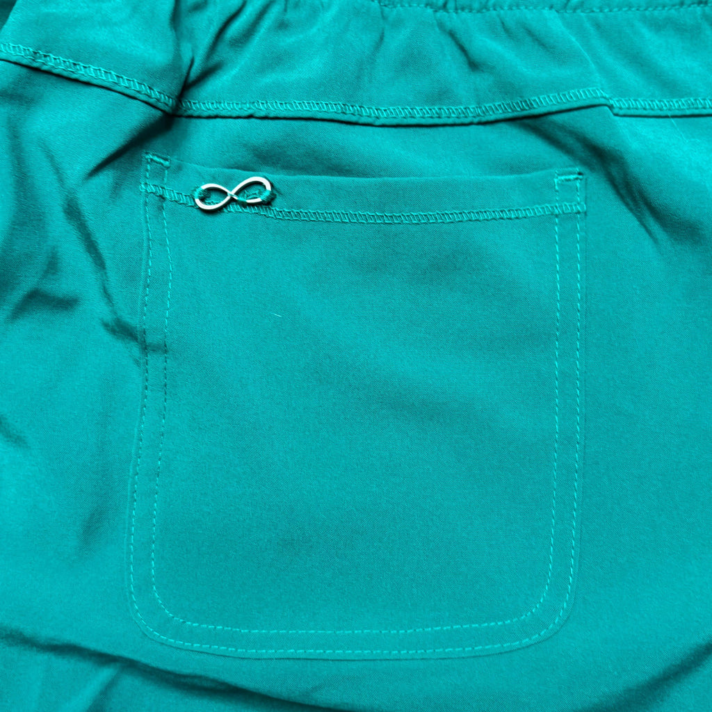 Cherokee Infinity Petite 2XL Scrub Pants Green  Joggers Elastic Ankle NEW w Tags