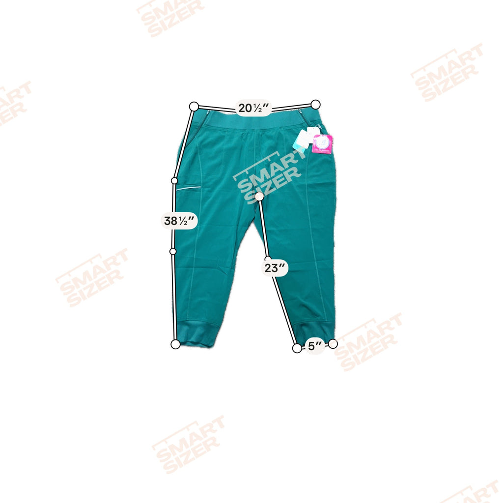 Cherokee Infinity Petite 2XL Scrub Pants Green  Joggers Elastic Ankle NEW w Tags