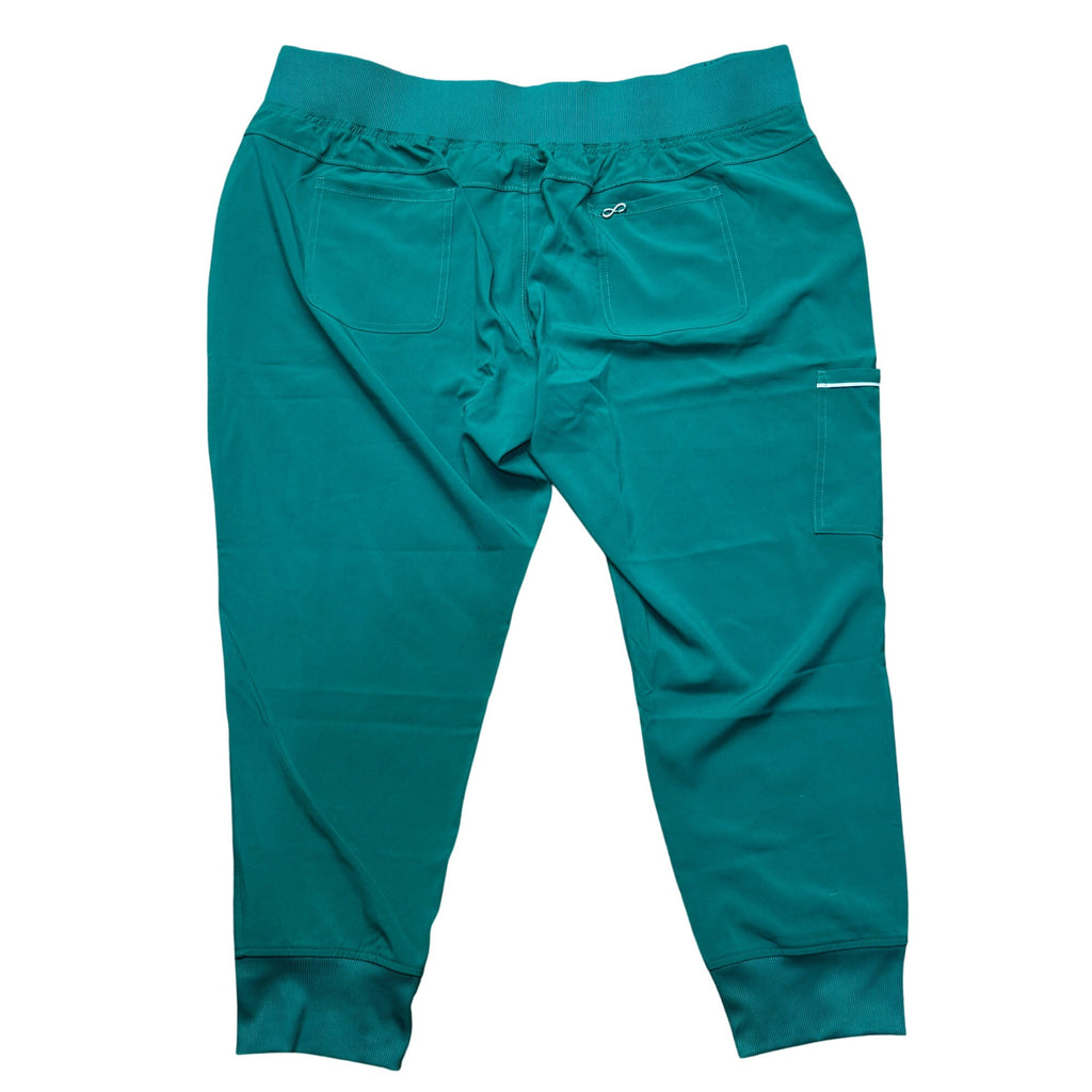 Cherokee Infinity Petite 2XL Scrub Pants Green  Joggers Elastic Ankle NEW w Tags