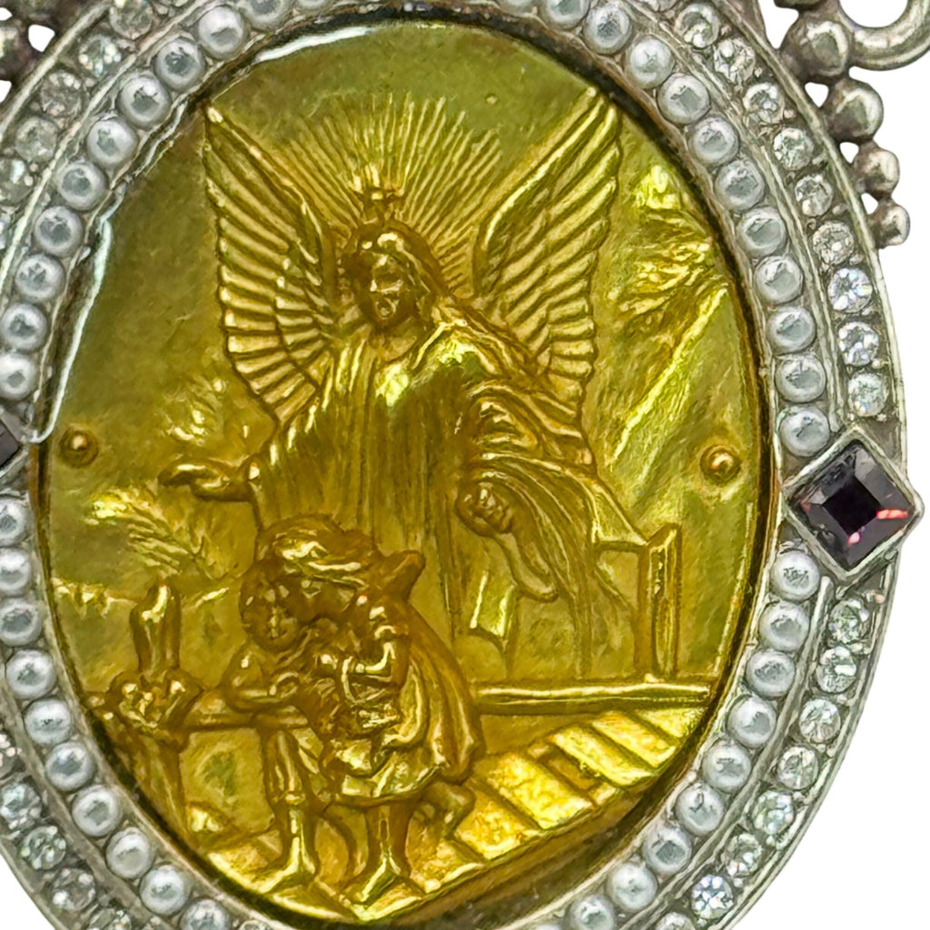 Brighton Angel Guard All You Love Pendant Necklace Protective Crystal Chain 17"