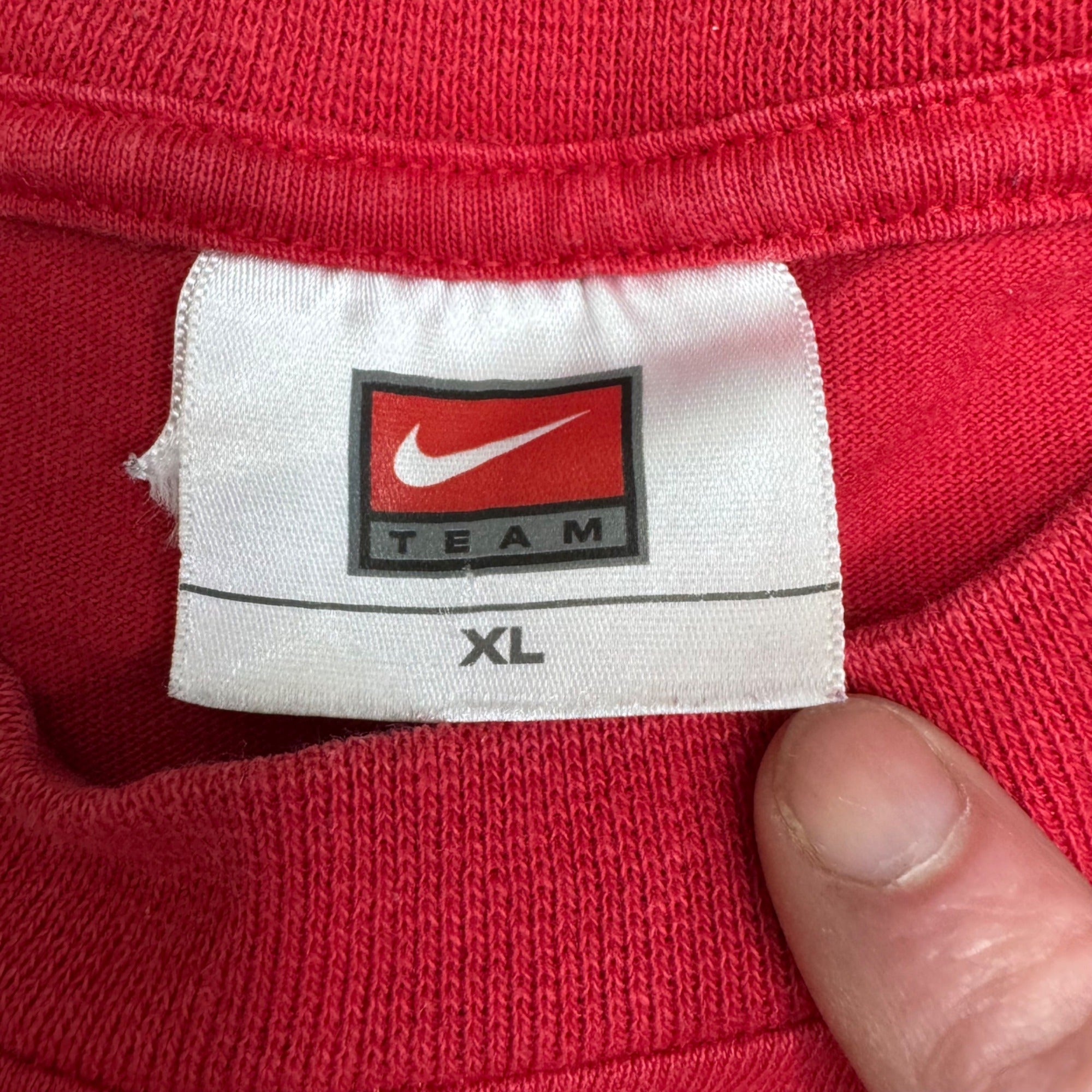 Vintage Nike NC State Red Graphic T-Shirt XL 100% Cotton Casual Short Sleeve Tee