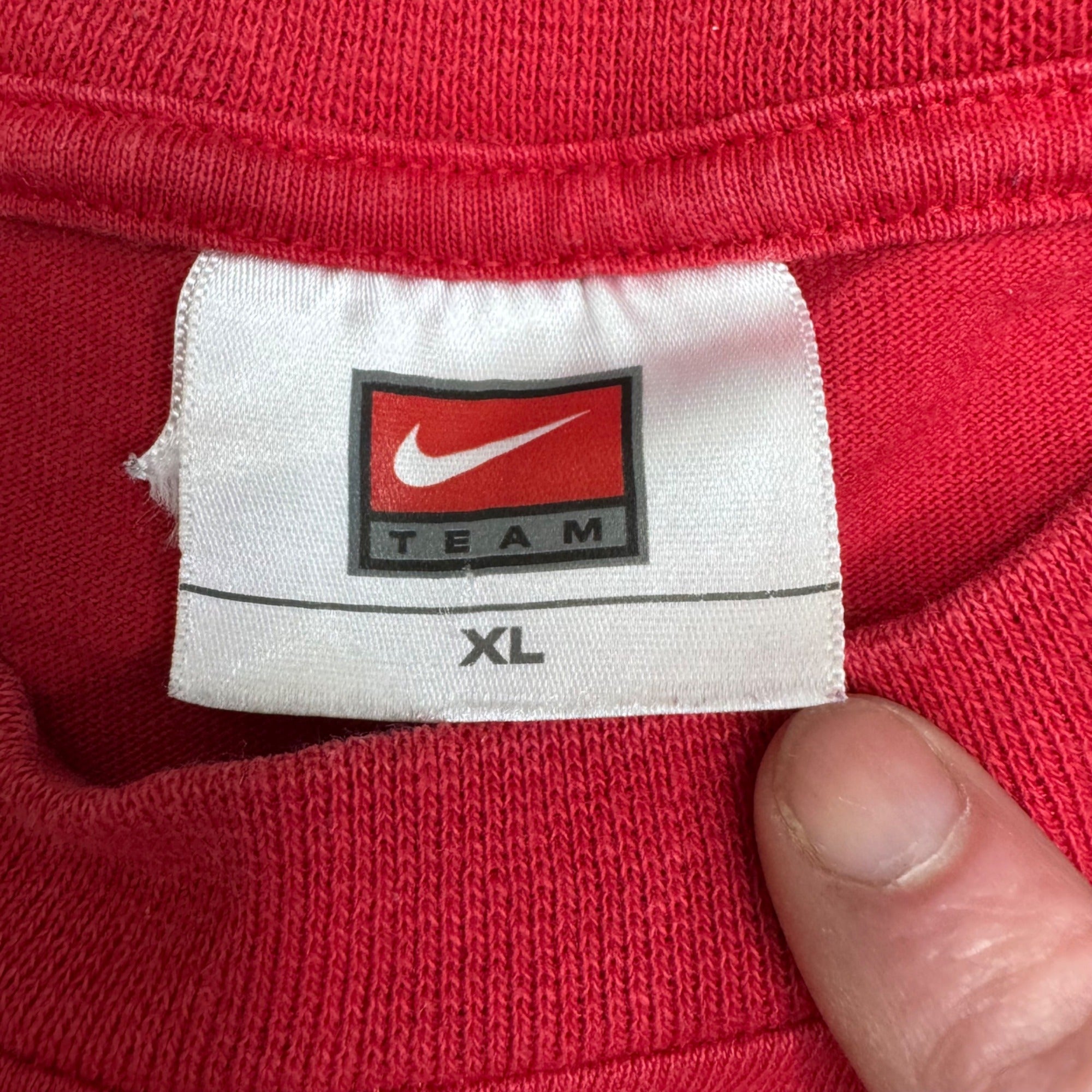 Vintage Nike NC State Red Graphic T-Shirt XL 100% Cotton Casual Short Sleeve Tee