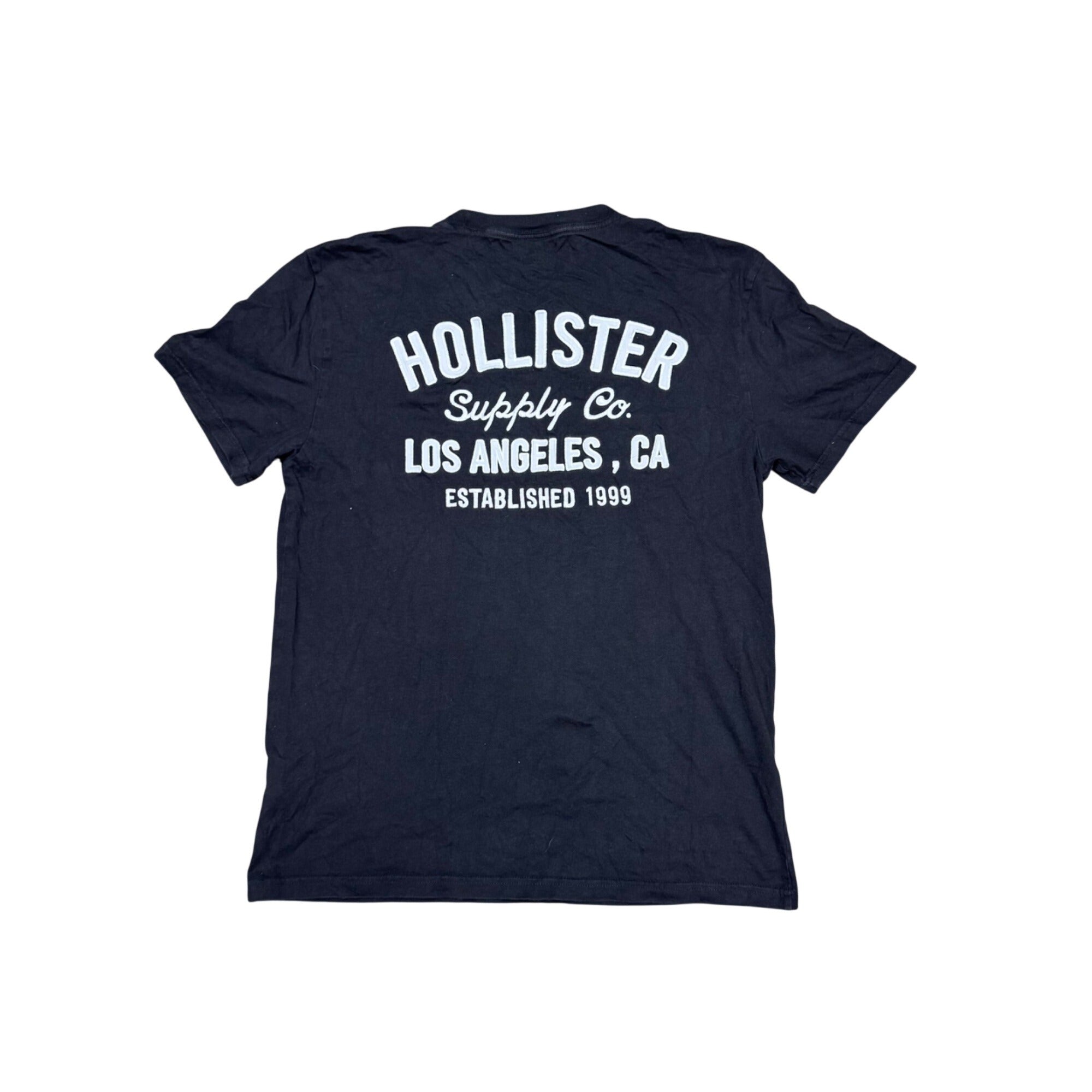 Vintage Y2K Hollister California Polo Shirt Small Surf Preppy Beach Navy Blue