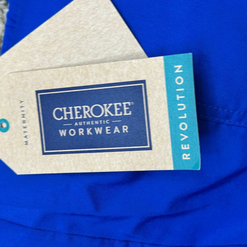 Cherokee Workwear Maternity Scrub Pants 2XL Elastic Stretch Panel Royal Blue