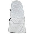 Chanel White Garment Bag 59"x24.5" Dustproof Cover With Black Trim For Dresses Or Coats