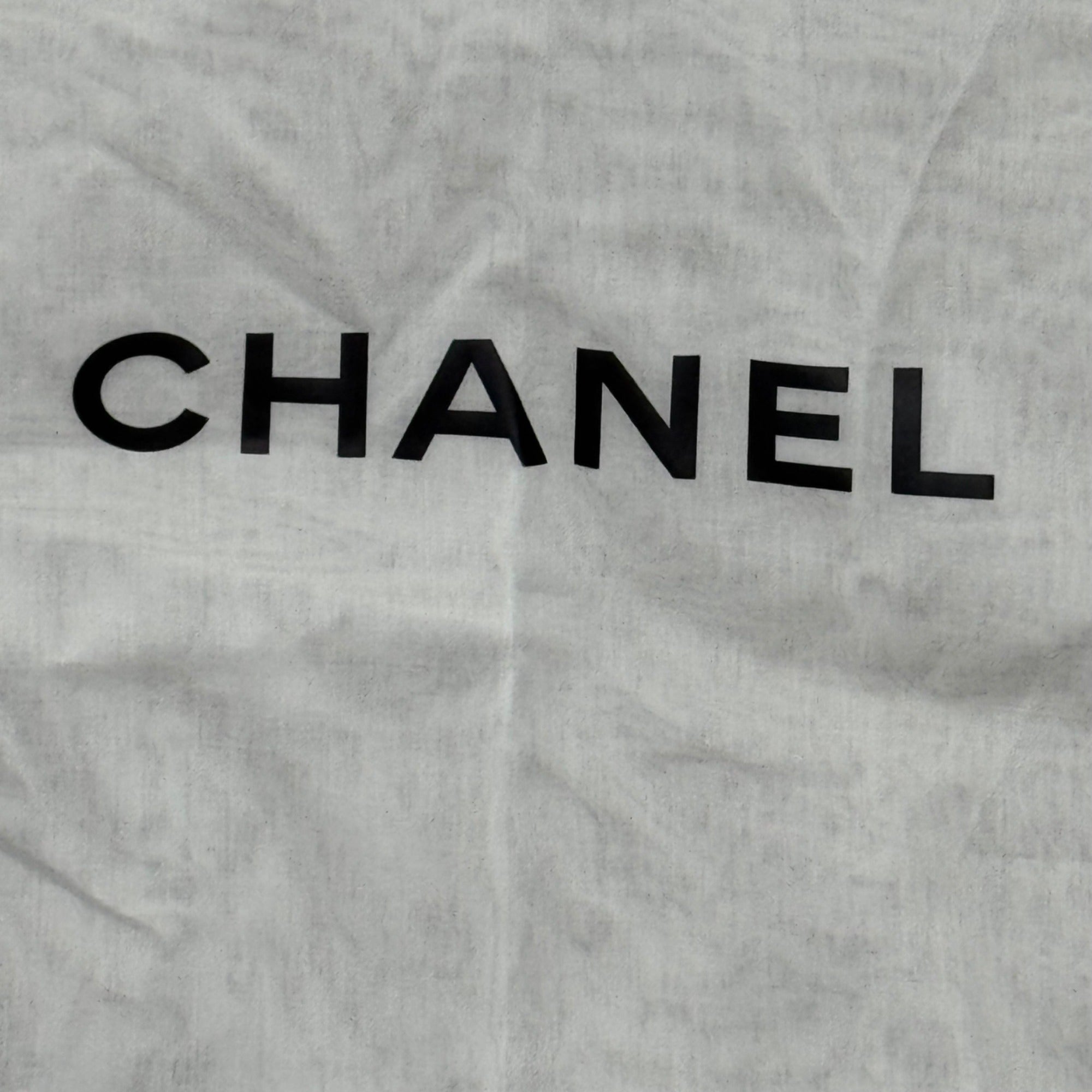 Chanel White Garment Bag 59"x24.5" Dustproof Cover With Black Trim For Dresses Or Coats