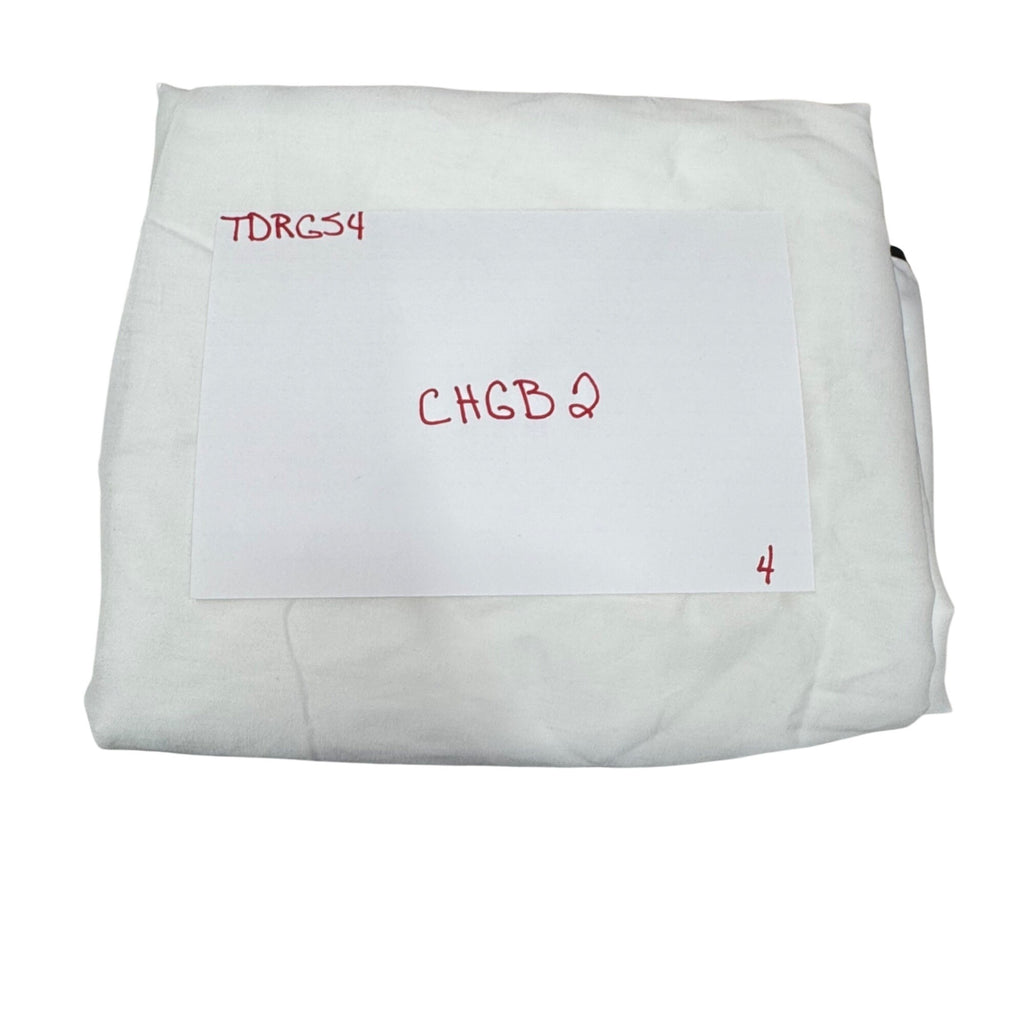 Chanel White Garment Bag 59"x24.5" Dustproof Cover With Black Trim For Dresses Or Coats