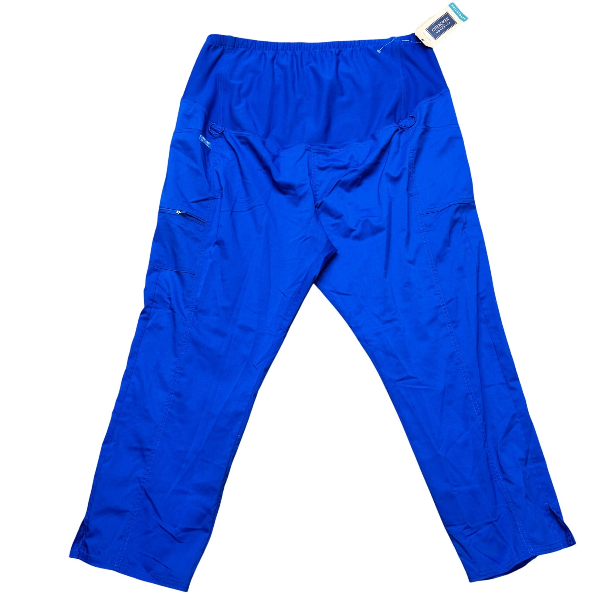Cherokee Workwear Petite Scrub Pants 2XL Lot 3 Pair NEW Green Light Navy Blue
