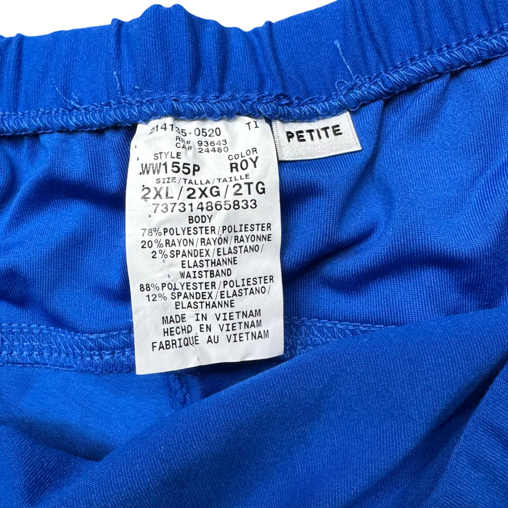Cherokee Workwear Petite Scrub Pants 2XL Lot 3 Pair NEW Green Light Navy Blue