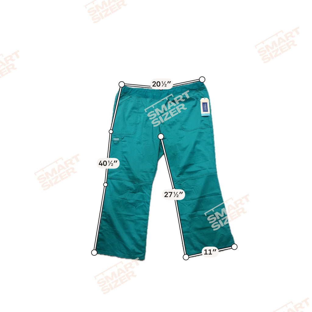 Cherokee Workwear Petite Scrub Pants 2XL Lot 3 Pair NEW Green Light Navy Blue