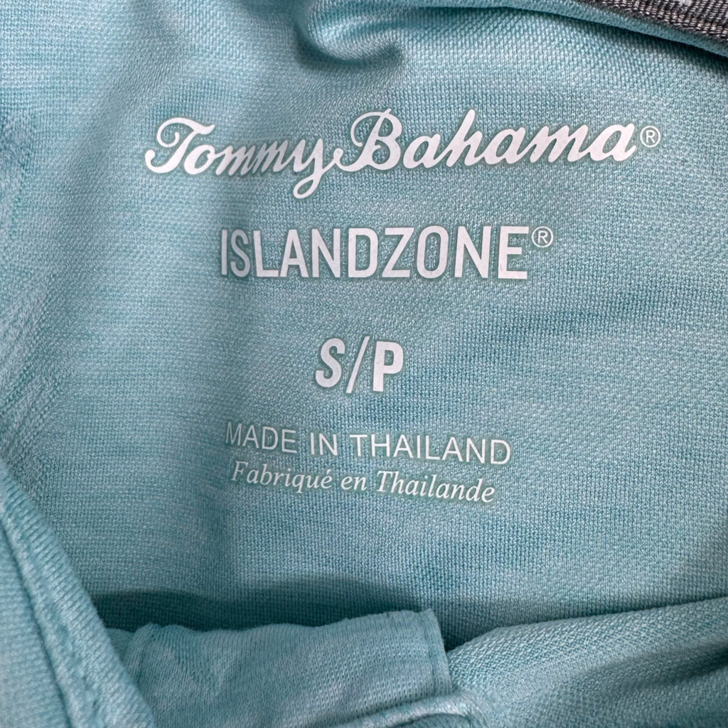 Tommy Bahama Delray Frond Polo Shirt Mens S Blue Tropical Palm Coast IslandZone