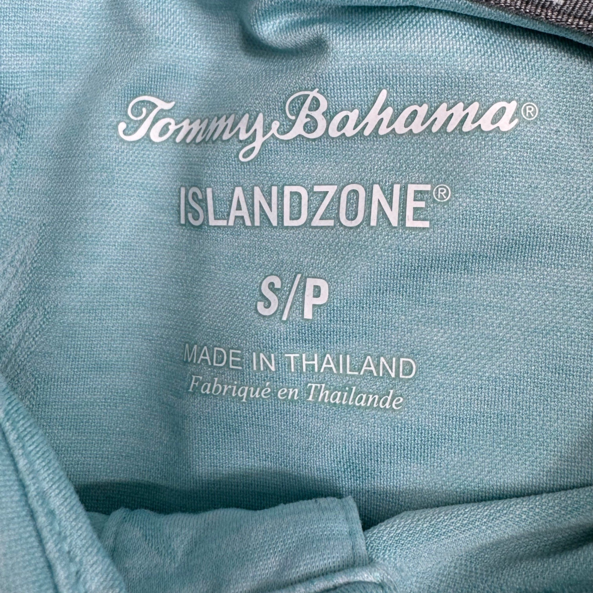 Tommy Bahama Delray Frond Polo Shirt Mens S Blue Tropical Palm Coast IslandZone