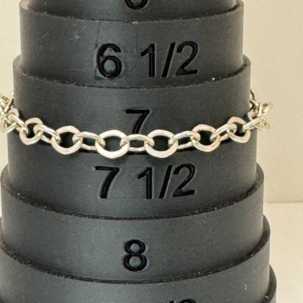 James Avery Sterling Silver 925 Forged Oval Link Charm Bracelet 7" Classic Est