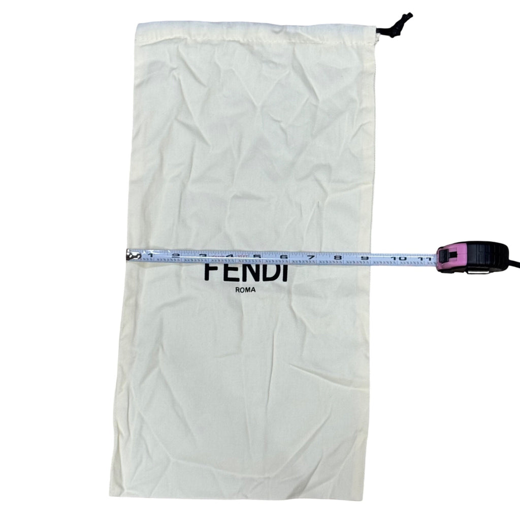 Fendi Roma Dust Bag Drawstring Storage Pouch 17x9 Cotton Shoes Purse Handbag