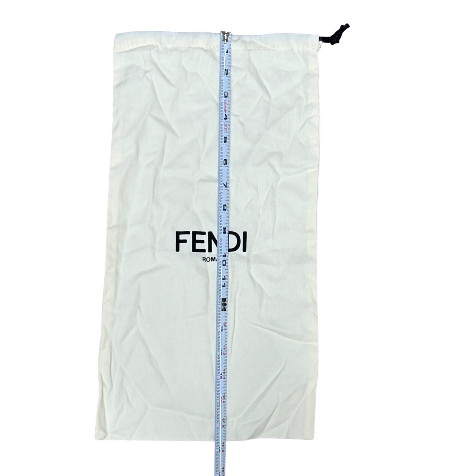 Fendi Roma Dust Bag Drawstring Storage Pouch 17x9 Cotton Shoes Purse Handbag
