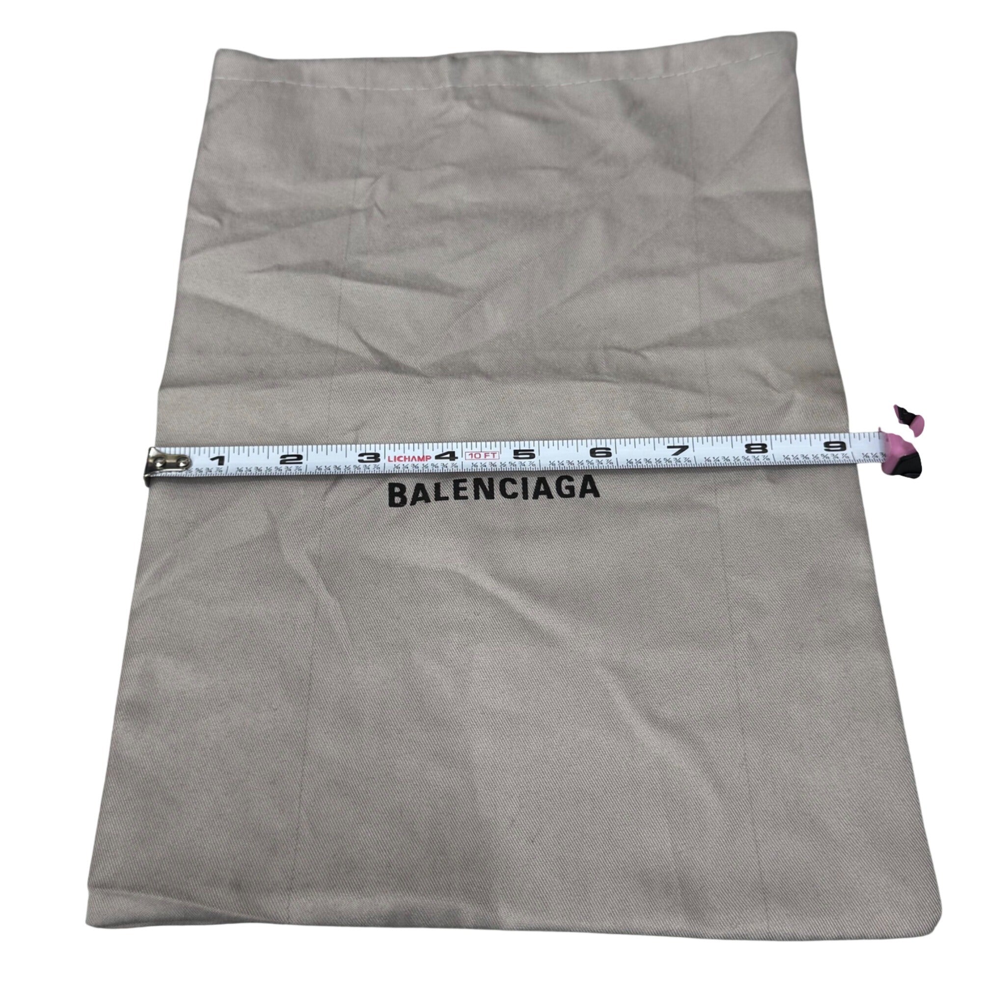 Balenciaga Dust Bag Beige Gray 13"x9" Handbag Shoes Purse Storage Gift Authentic